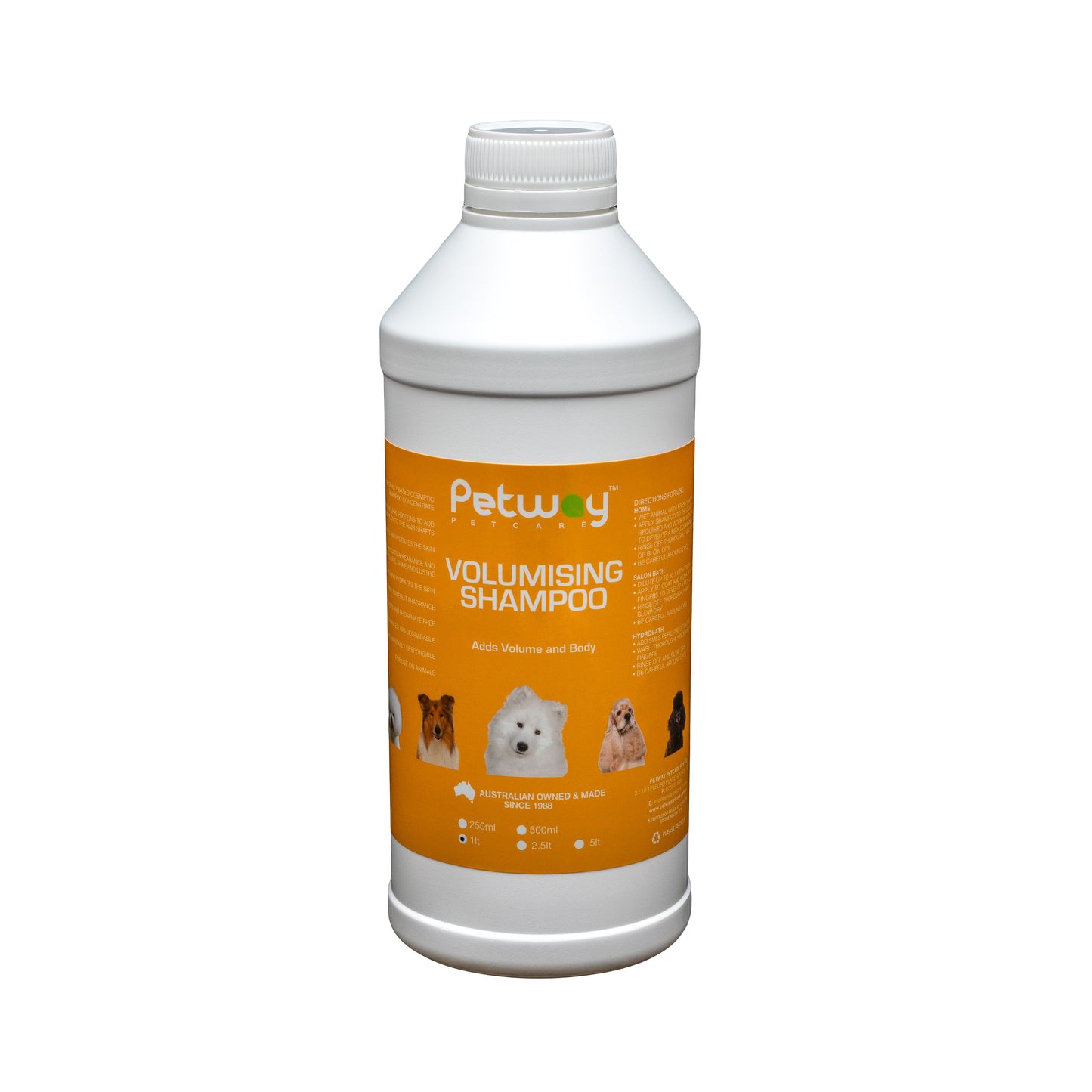 Petway Petcare Volumising Shampoo - Assorted Sizes (WH)