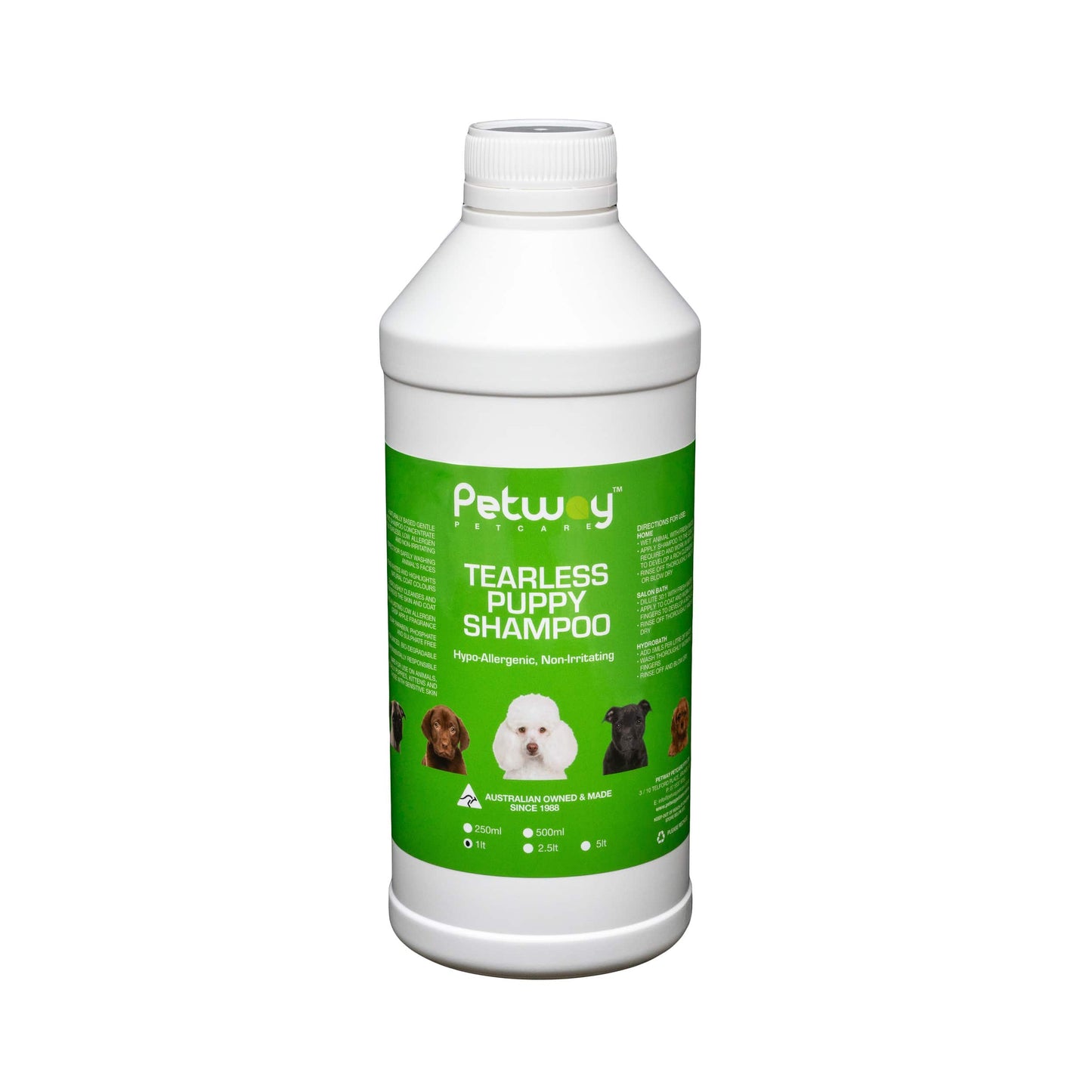 Petway Petcare Tearless Puppy Shampoo - Assorted Sizes (WH)