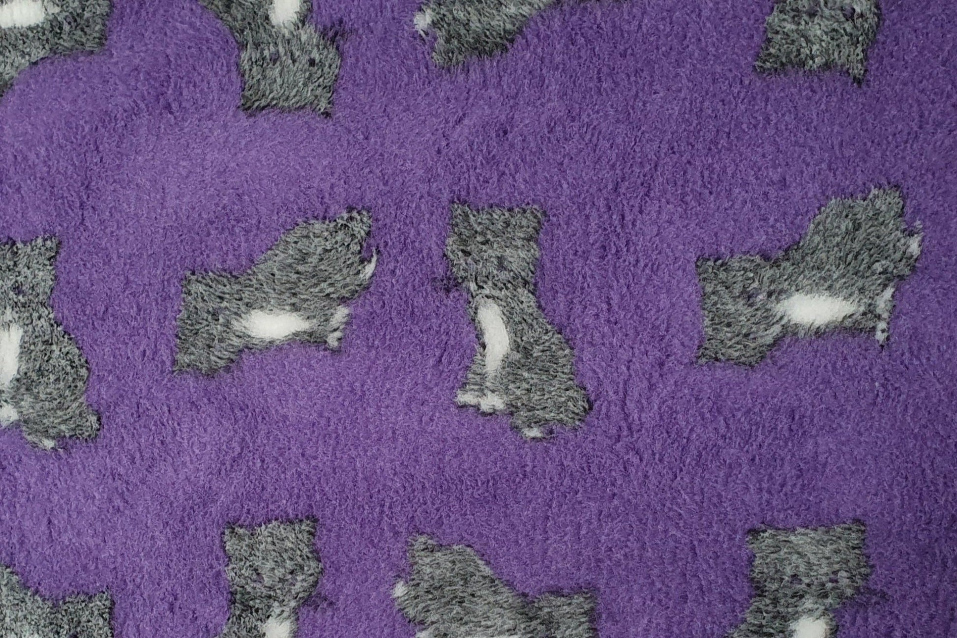 Vet Bed - Rubber Backed - Cat/Kitten Design - Purple