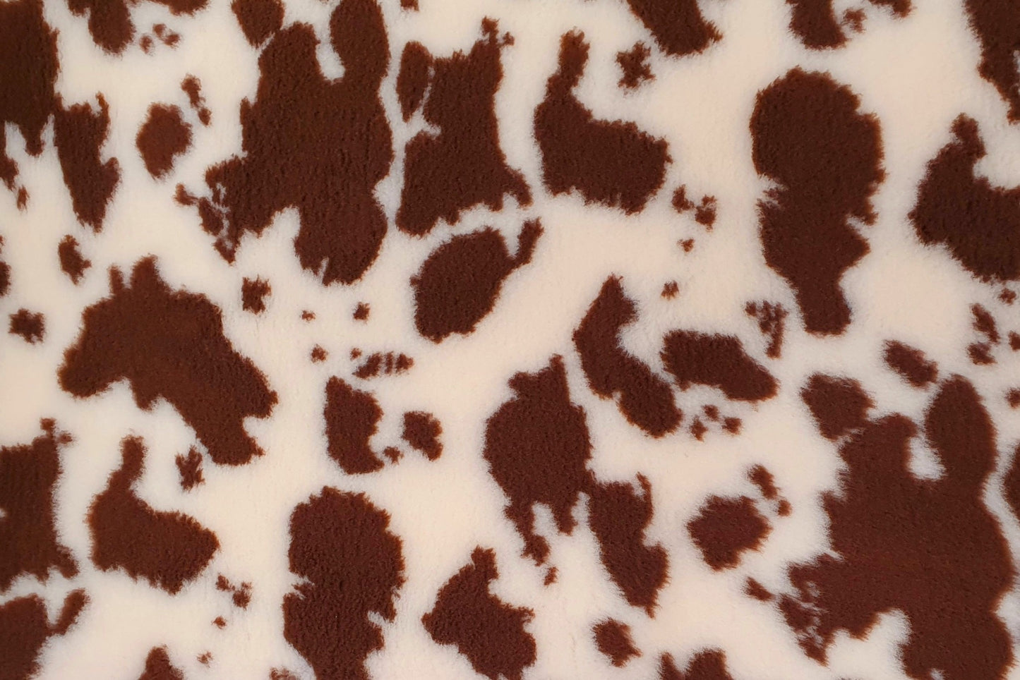Vet Bed - Rubber Backed - Brown and Cream Cow Print