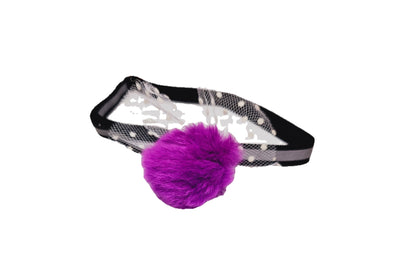 Purple Fluffy Bow Tie - 1 Pack