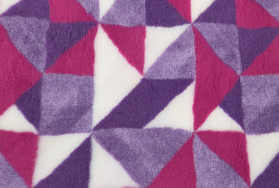 Vet Bed - Rubber Backed - Purple, Magenta and White Mosaic