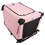 PET NETWORK SOFT CRATE 24" (PINK, GREY OR BURGUNDY)