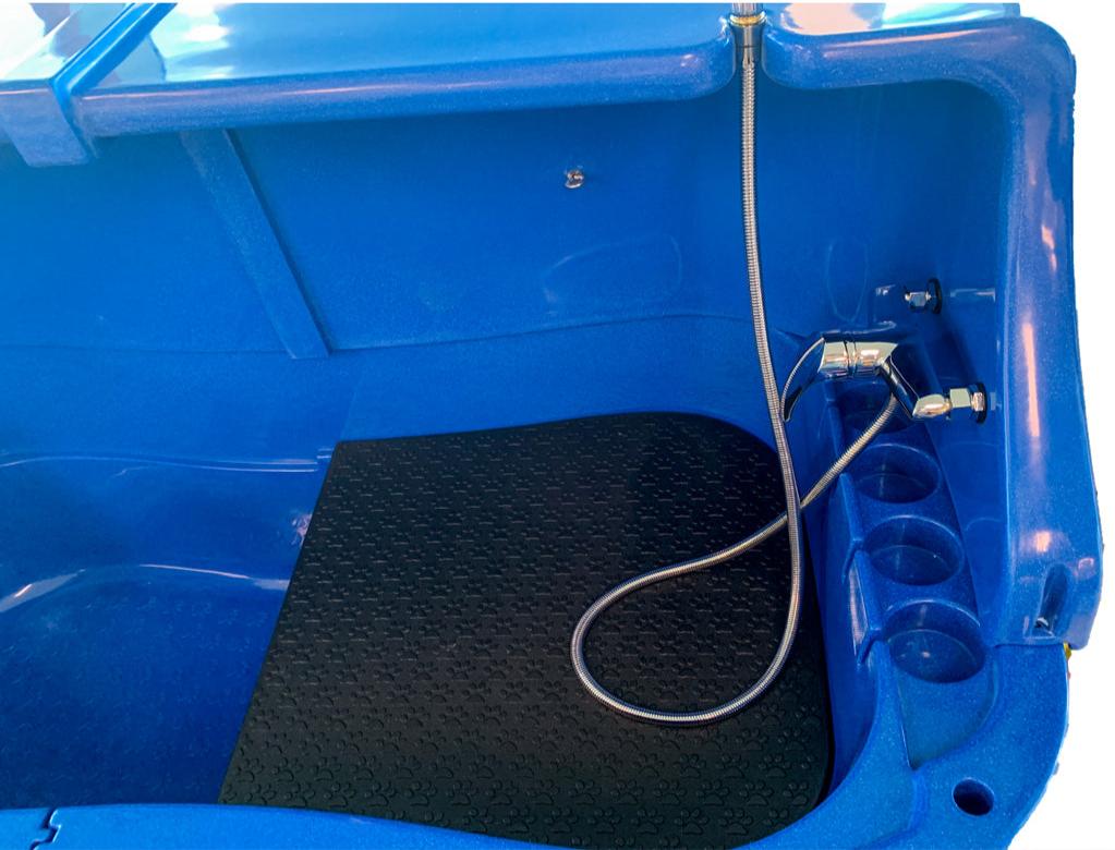 Animal House Plastic Bath - Electric Lift with Back Splash and PLASTIC PEDALS - Assorted Colours (WH)