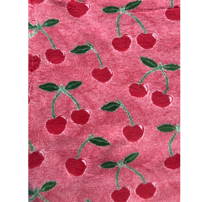 Vet Bed - No Backing - Red and Green Cherries