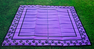 Animal House Recycled Reversible Ground Gazebo Mats – 3m x 3m - Assorted Colours (ND)