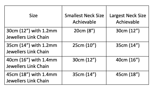 Jewellers Link Martingale Show Collar - Assorted Colours and Sizes