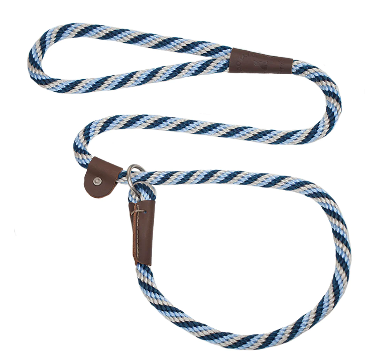 Mendota Slip Dog Lead 1/2" x 4ft - Assorted Colours