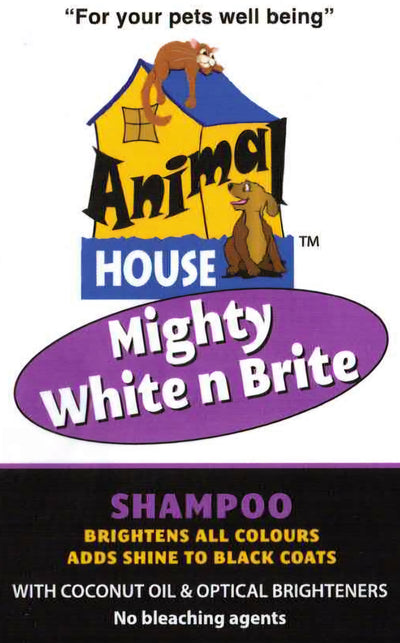 Animal House Mighty White N Brite Shampoo - Assorted Sizes