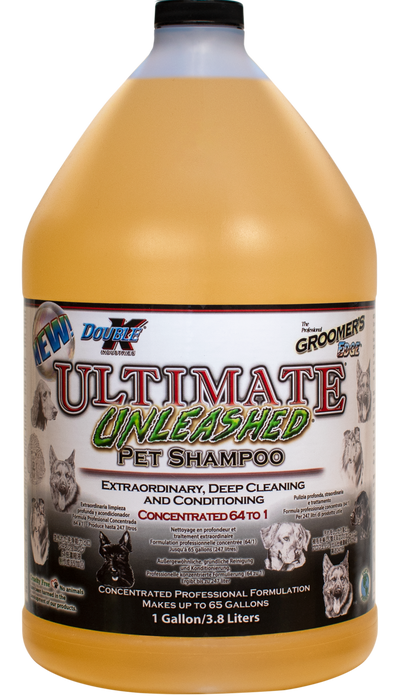 Double K Groomer's Edge Ultimate Unleashed Shampoo - 3.8 Litres/1 Gallon (ND)