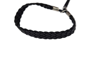 Waxed Leather Japanese Cord Lead with Braided Neck - Assorted Colours