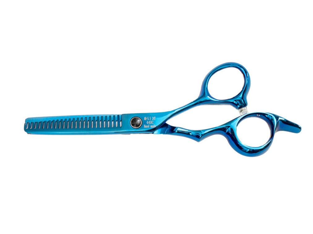 Animal House Prof. Series 5.5" Double Sided 24 Tooth Thinning Shear - BLUE (WH)