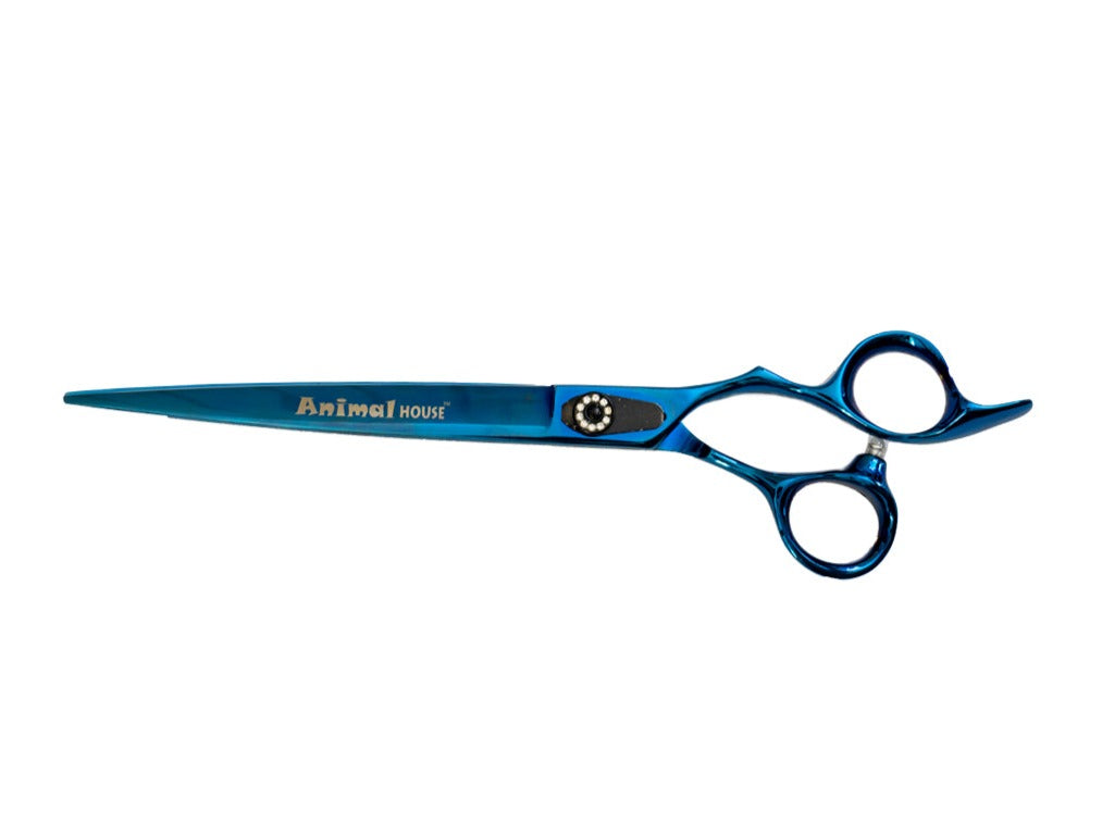 ANIMAL HOUSE PROFESSIONAL SERIES SHEAR - 8.5" STRAIGHT SHEAR - BLUE