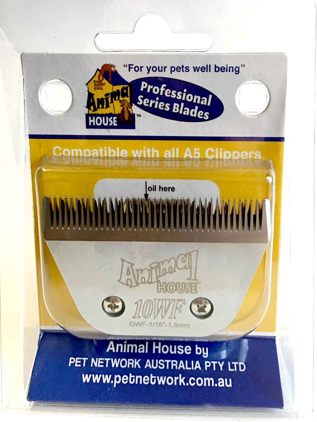 Animal House Prof. Series Stainless Steel Clipper Blades – Assorted Sizes