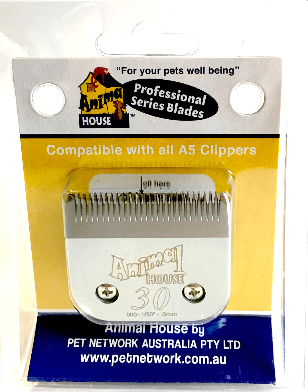 Animal House Prof. Series Stainless Steel Clipper Blades – Assorted Sizes