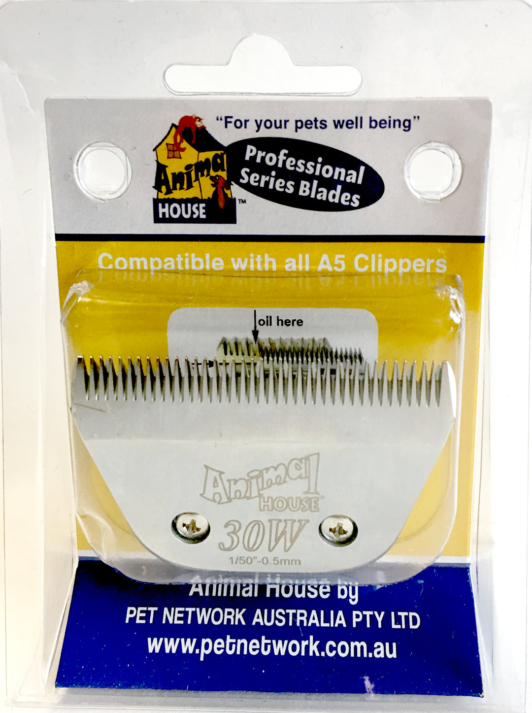 Animal House Prof. Series Stainless Steel Clipper Blades – Assorted Sizes