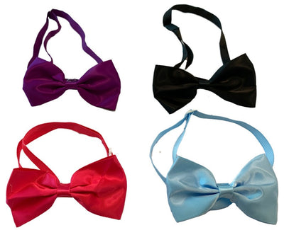 Bow Tie Plain - Pack of 10 - Assorted Colours 