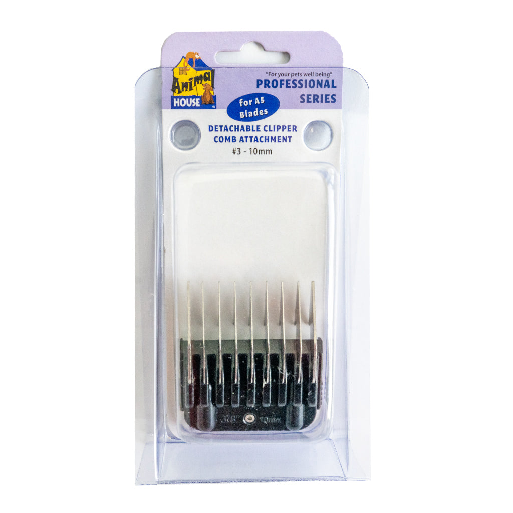 Animal House Prof. Series Metal Detachable Clipper Comb Attachments – Assorted Sizes