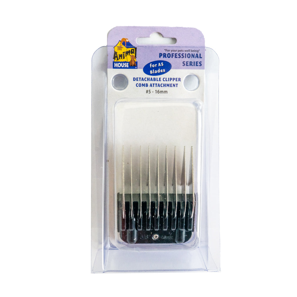 Animal House Prof. Series Metal Detachable Clipper Comb Attachments – Assorted Sizes