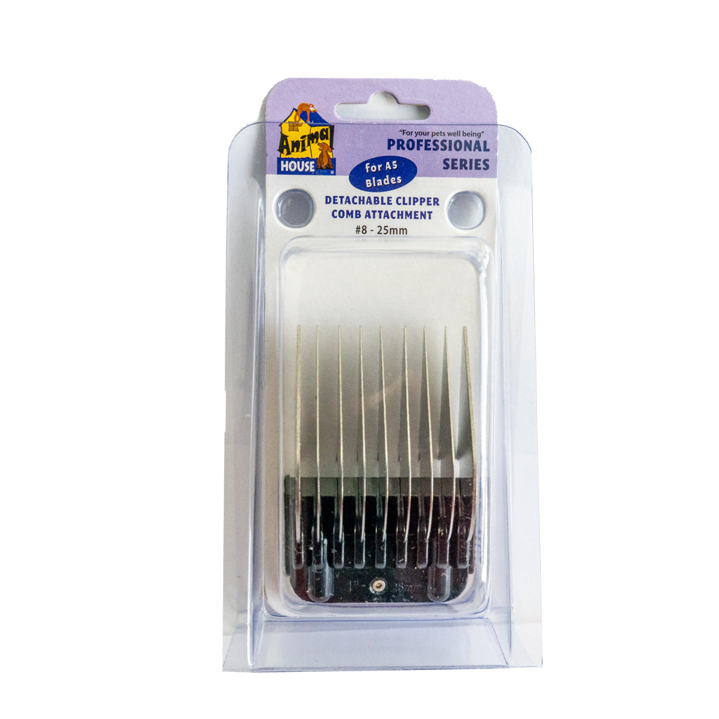 Animal House Prof. Series Metal Detachable Clipper Comb Attachments – Assorted Sizes