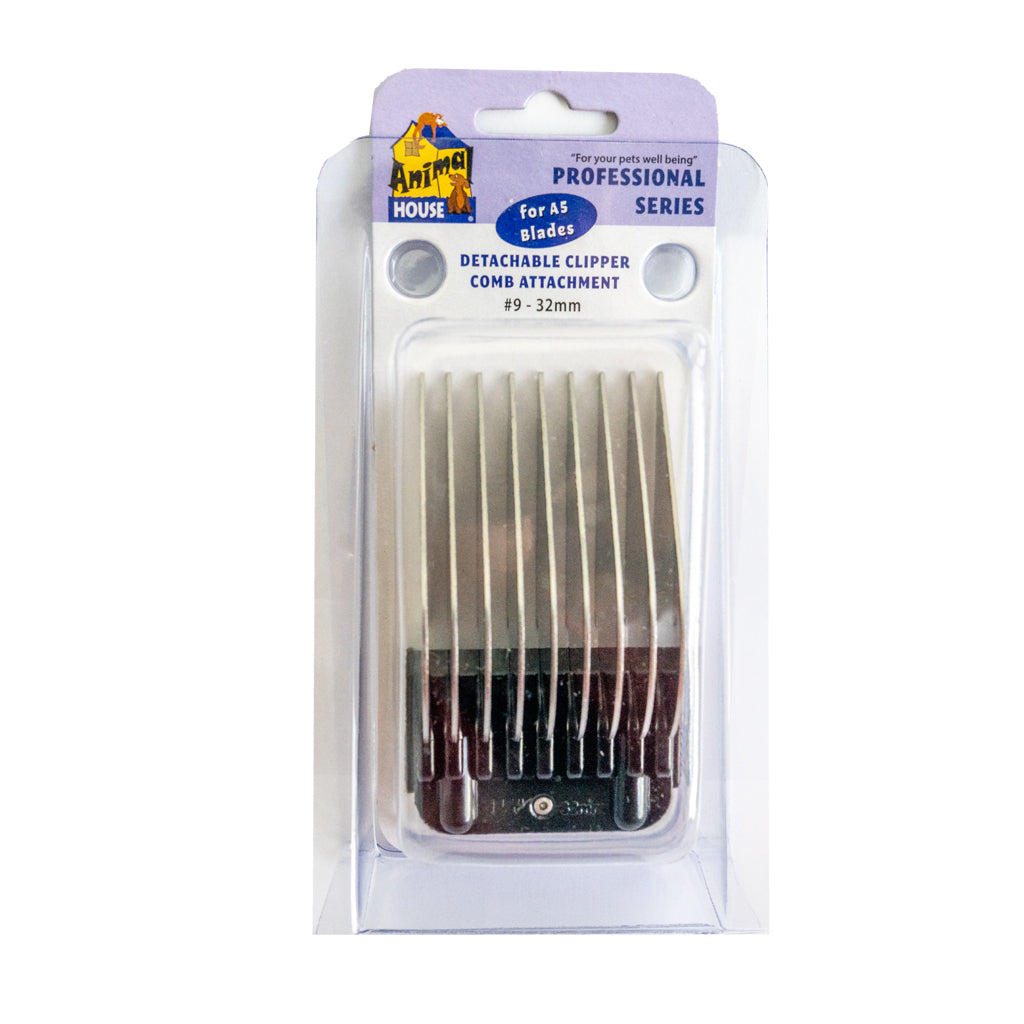 Animal House Prof. Series Metal Detachable Clipper Comb Attachments – Assorted Sizes