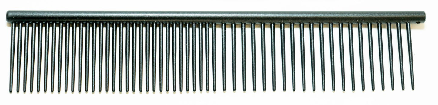 Animal House 7.5"/19cm Round Back Comb - Black