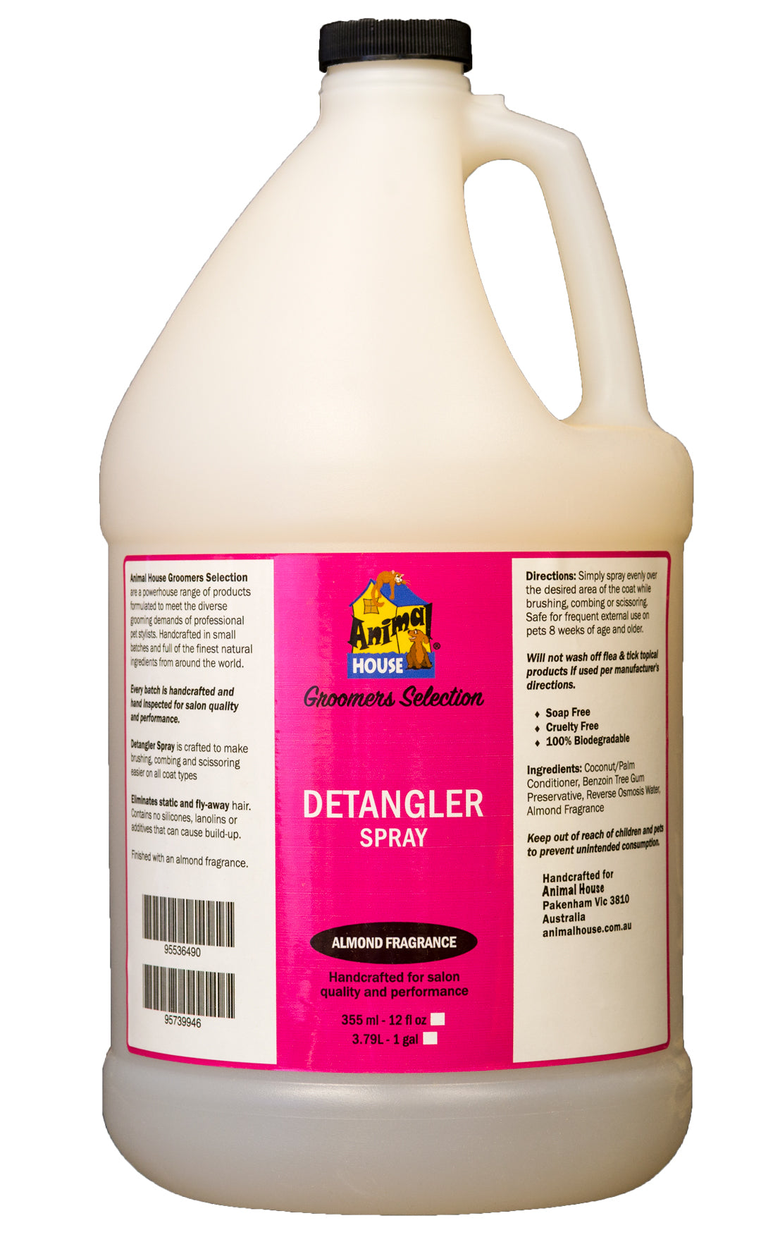 Animal House Groomers Selection Detangler Spray 