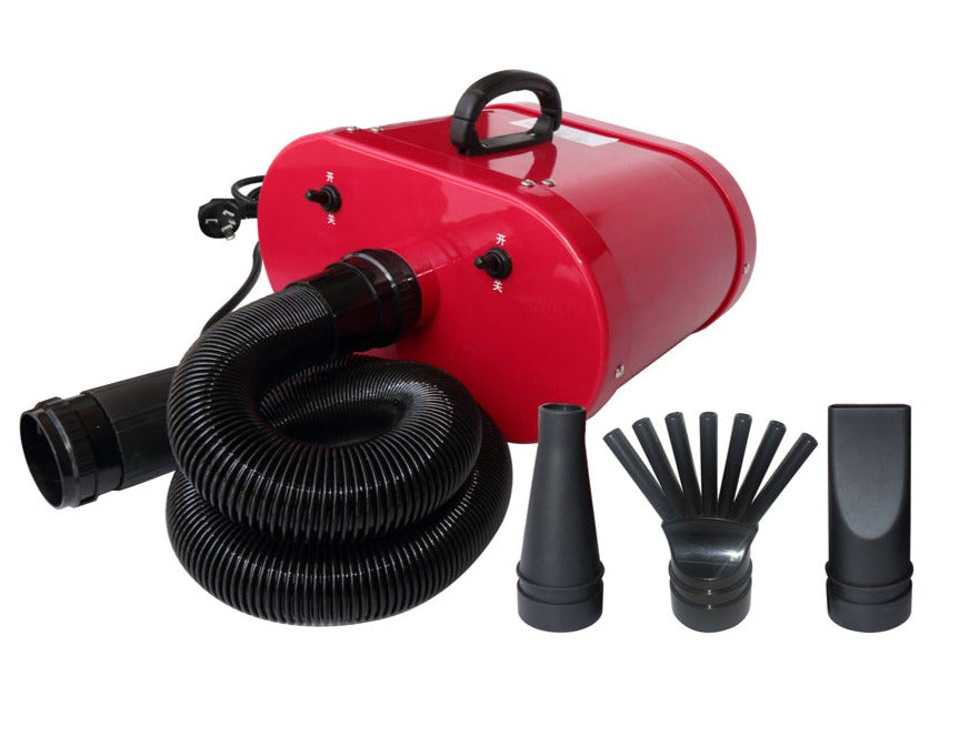 Twin Motor Pet Dryer - 2 Speed - Reddish Pink (WH)