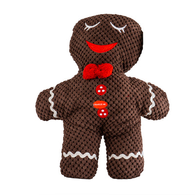 Christmas Gingerbread Man 14" Dog Toy