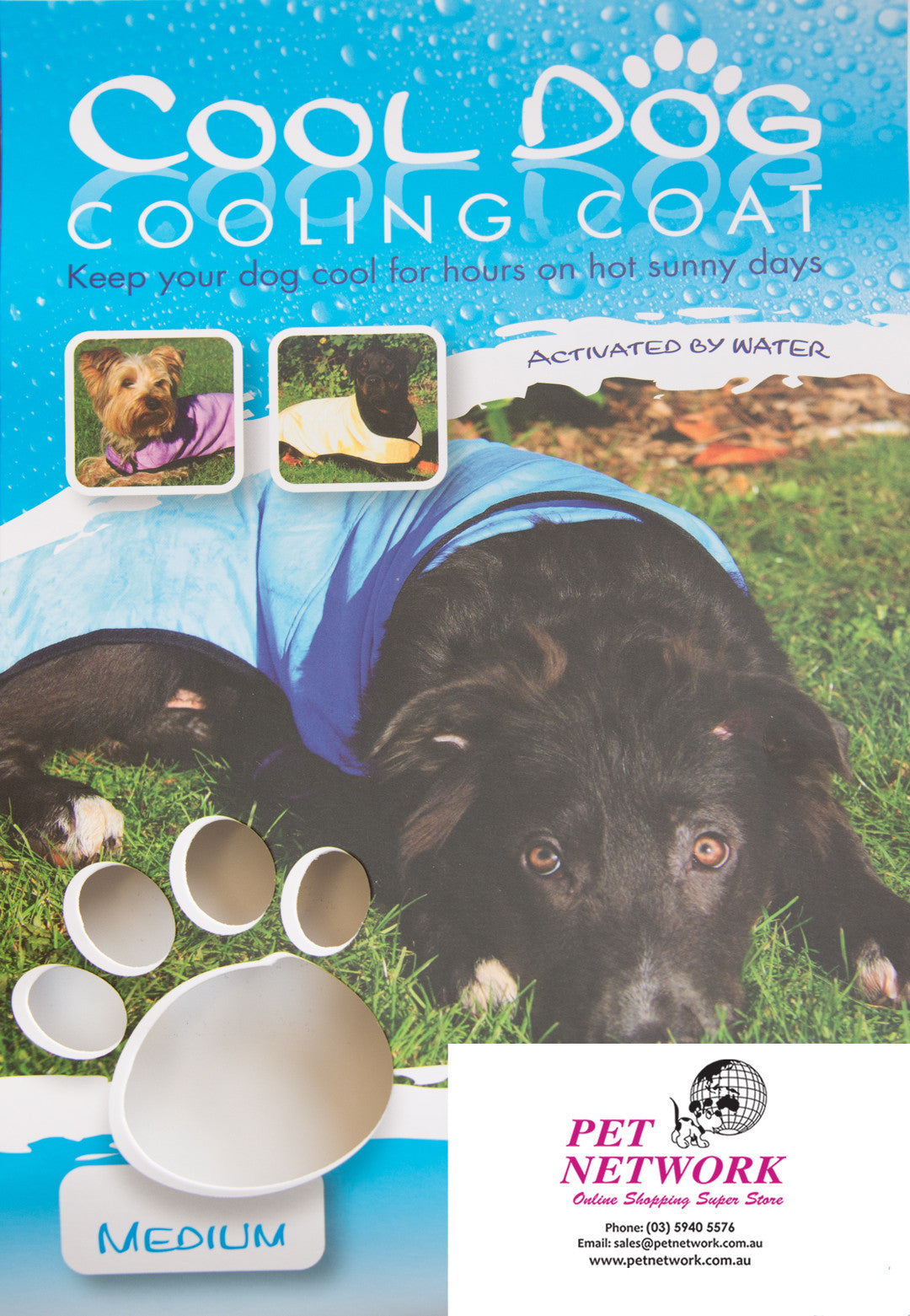 Cool Dog Cooling Coat – Assorted Colours and Sizes