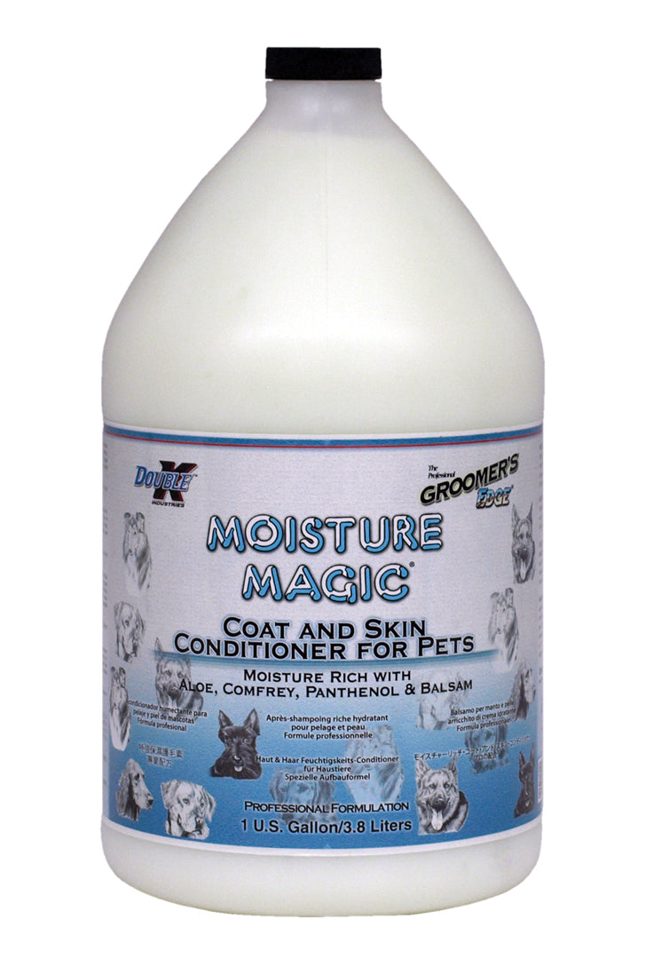Double K Groomer's Edge Moisture Magic Pet Coat and Skin Conditioner - 3.8 Litres/1 Gallon (ND)