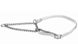 Show Tech Half Check Nylon Show Collar - 7mm - 20-35cm - White