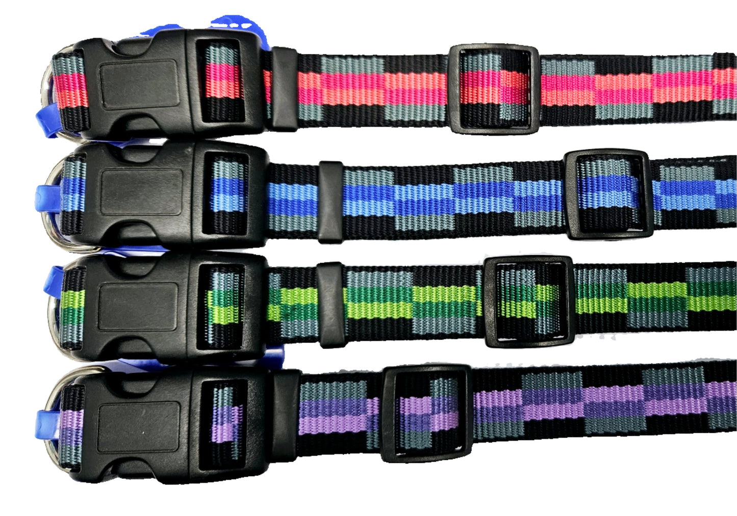Beau Pets Dog Collar - Multi Check Design - 55-65cm - Assorted Colours - SPECIAL (ND)
