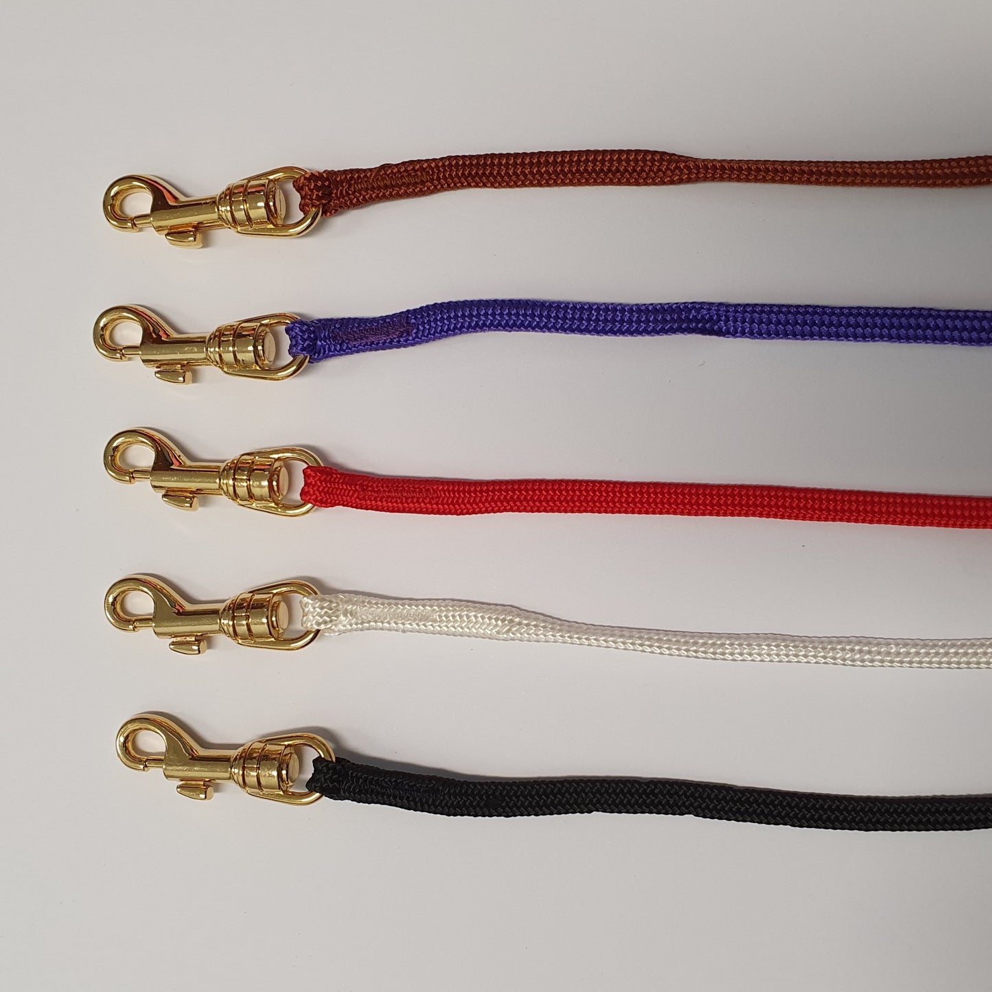 Madan Nylon Clip Show Lead - 48" x 5mm - Assorted Colours - SPECIAL (ND)