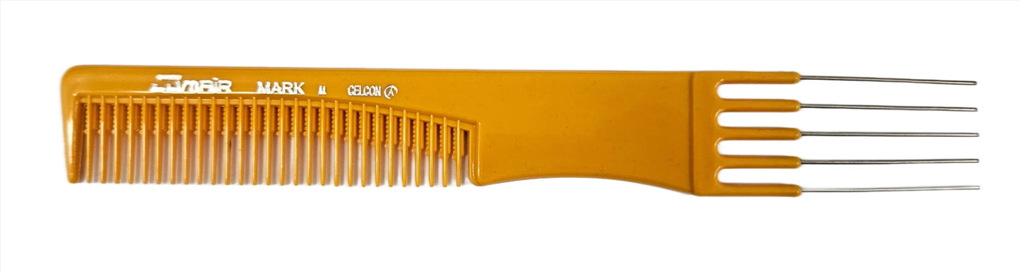 Madan Spray Comb With 5 Extra Long Pins - Orange Only