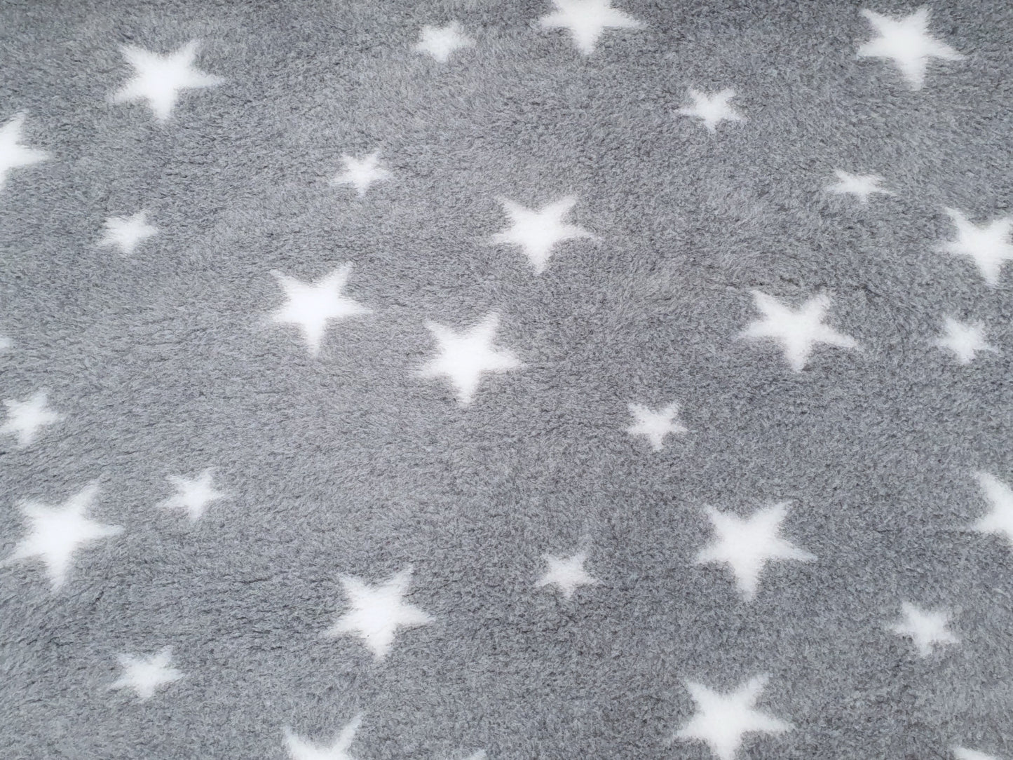 Vet Bed - No Backing - Grey with White Stars