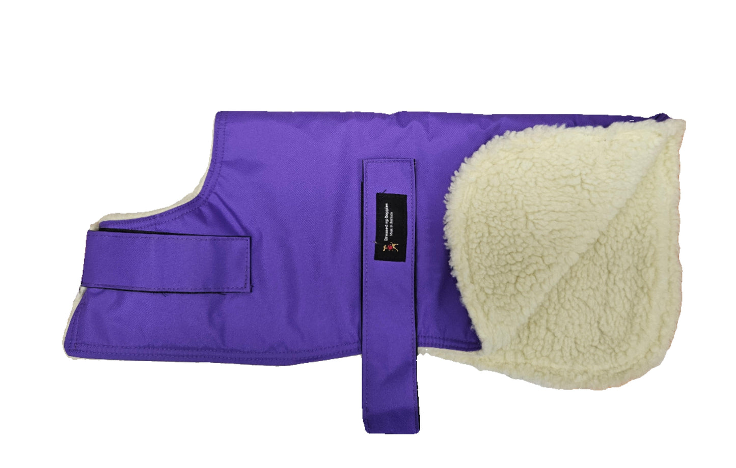 Nylon Dog Coat - Sherpa Lined - 45cm