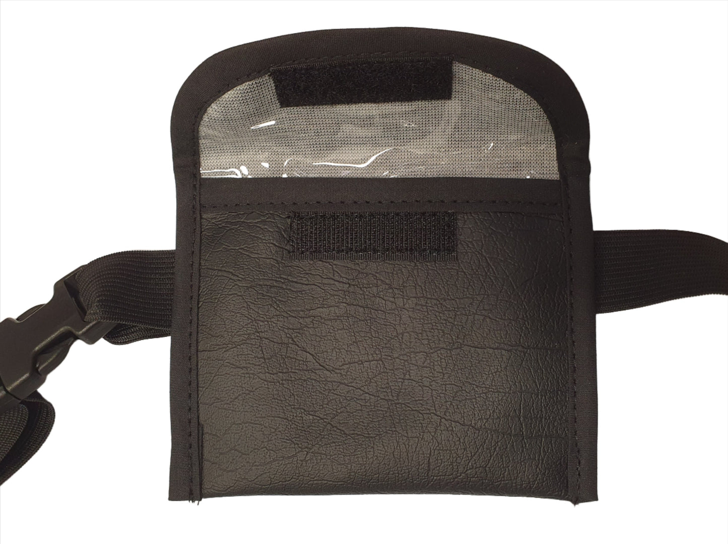 Bait Bag on Adjustable Waistband - Leather Look with Plastic Lining - Assorted Colours