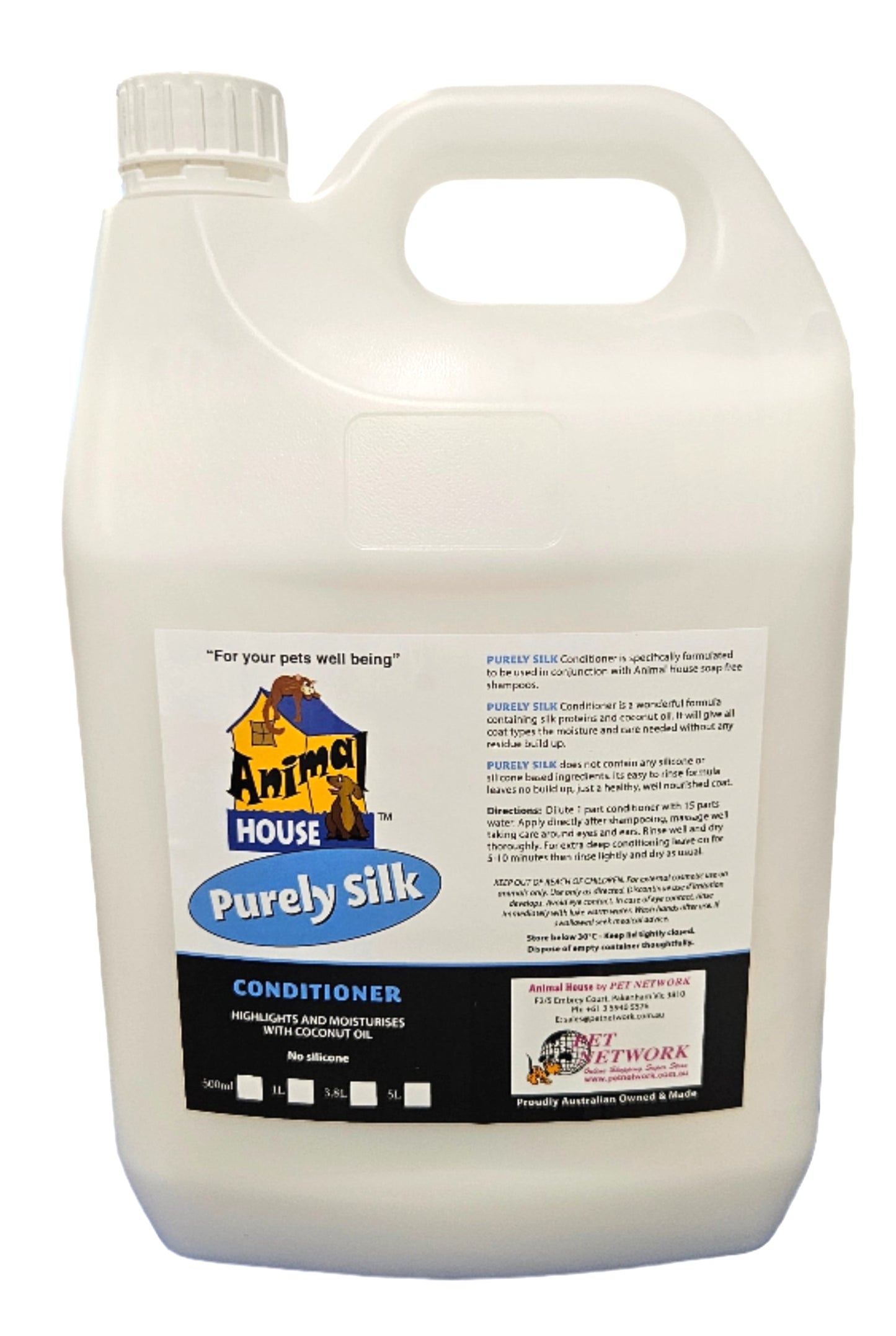 Animal House Purely Silk Conditioner - Assorted Sizes