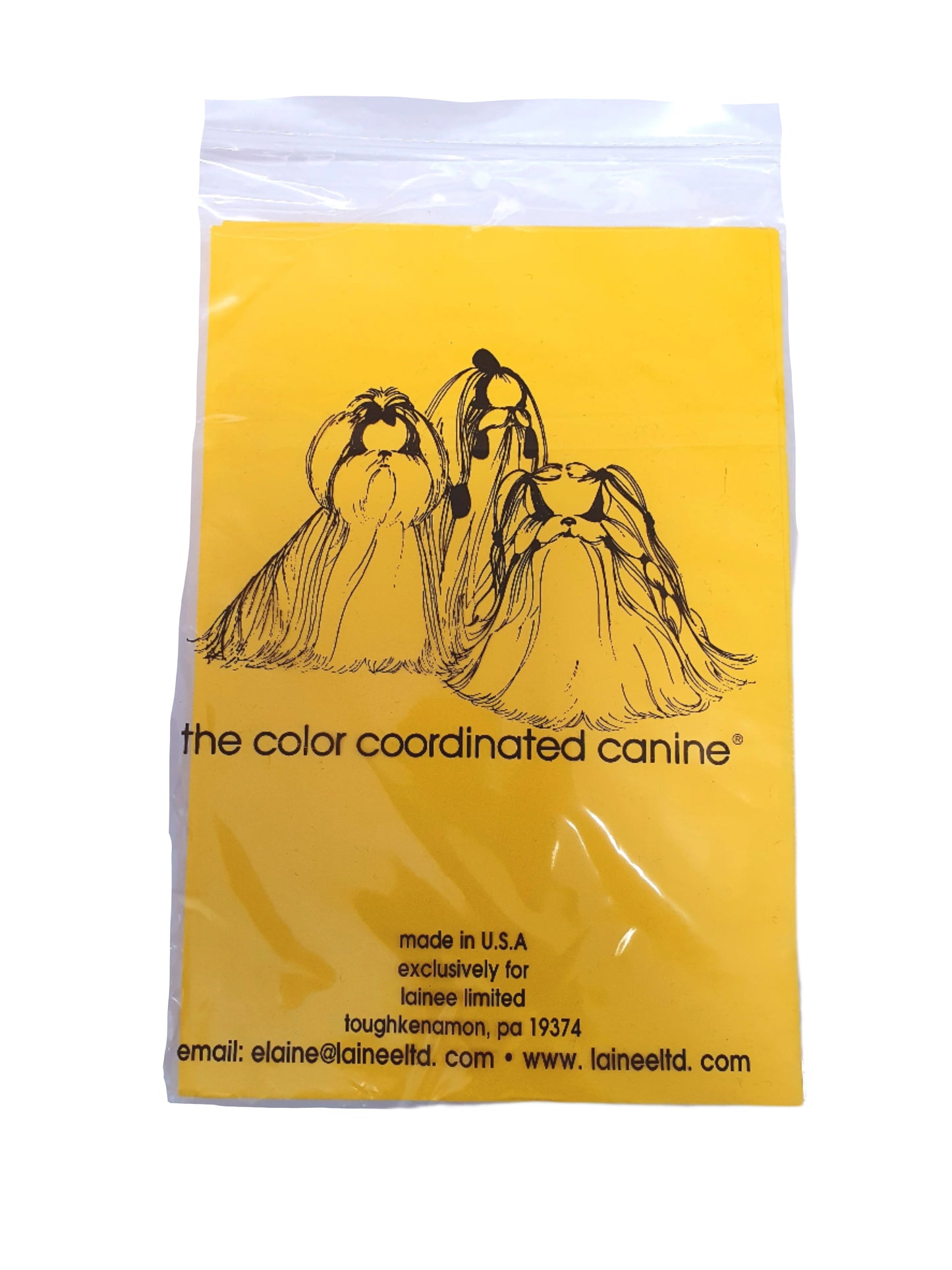 Colour Co-Ordinated Canine Plastic Wrap – Standard – Assorted Colours