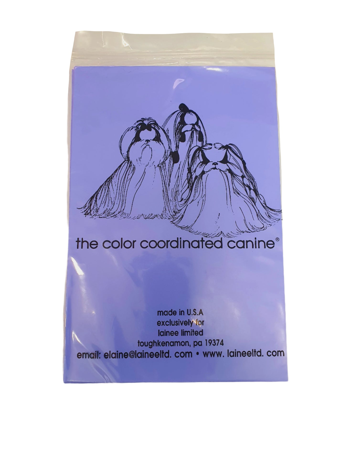 Colour Co-Ordinated Canine Plastic Wrap – Standard – Assorted Colours