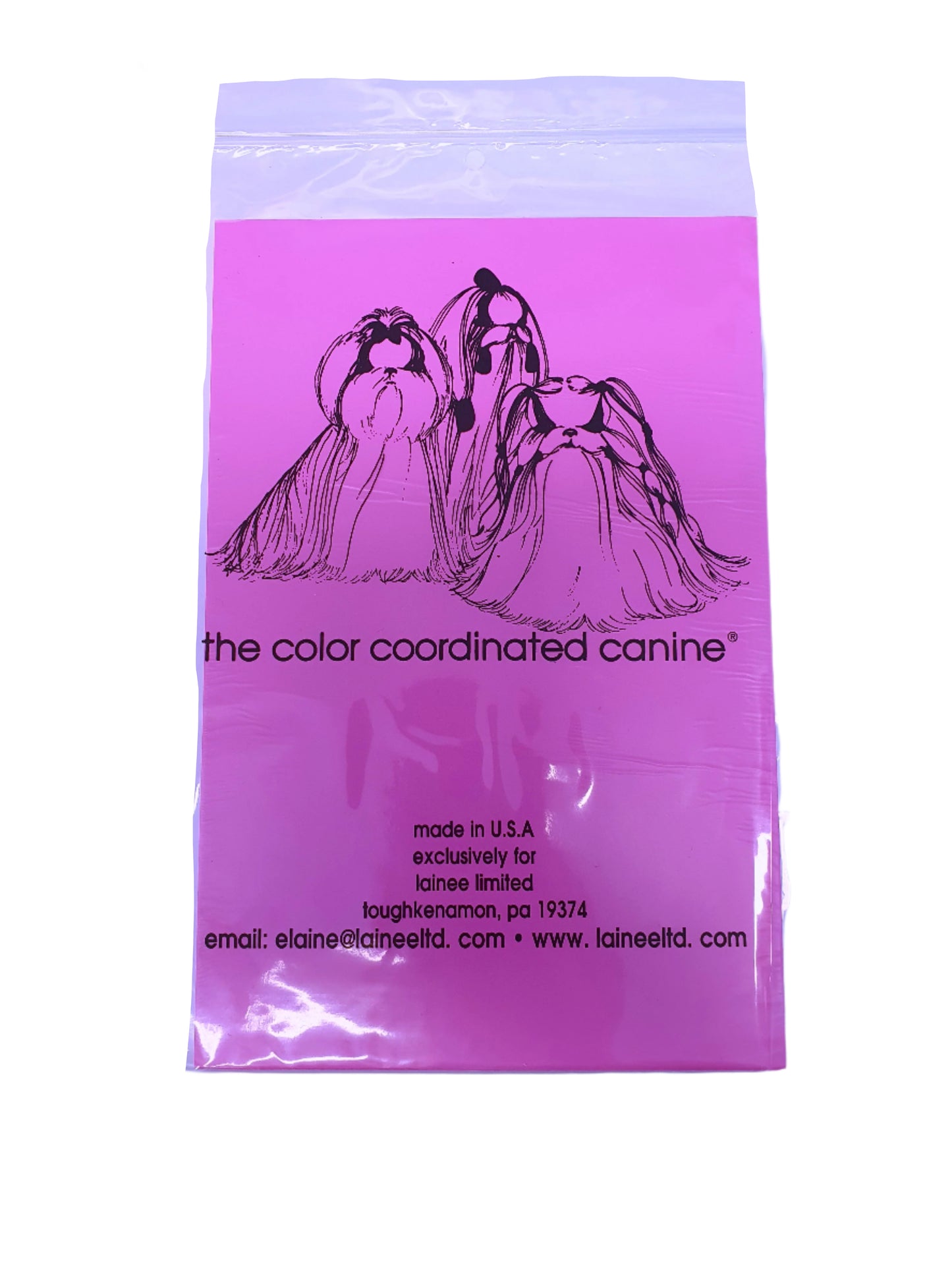 Colour Co-Ordinated Canine Plastic Wrap – Standard – Assorted Colours