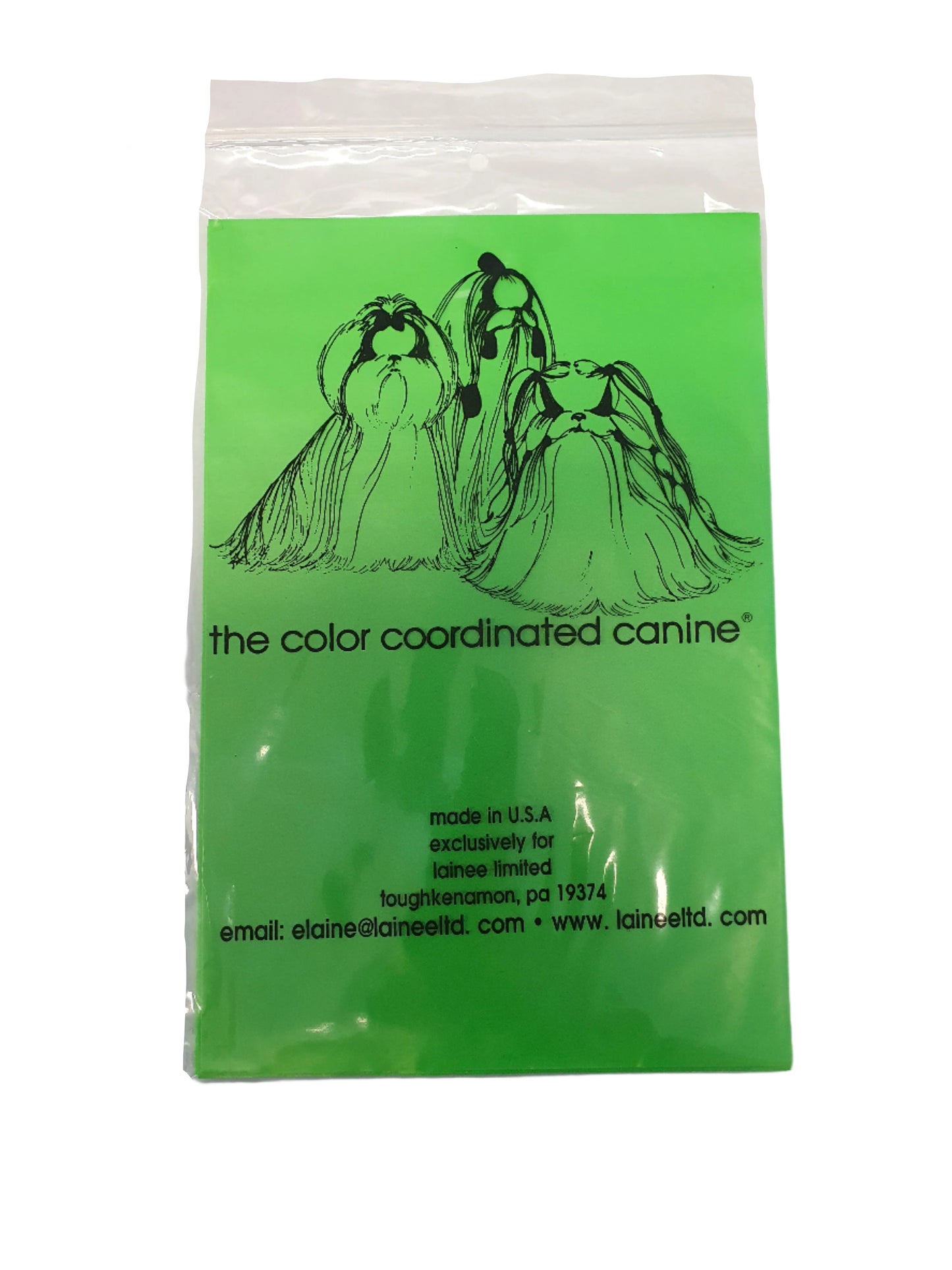 Colour Co-Ordinated Canine Plastic Wrap – Standard – Assorted Colours
