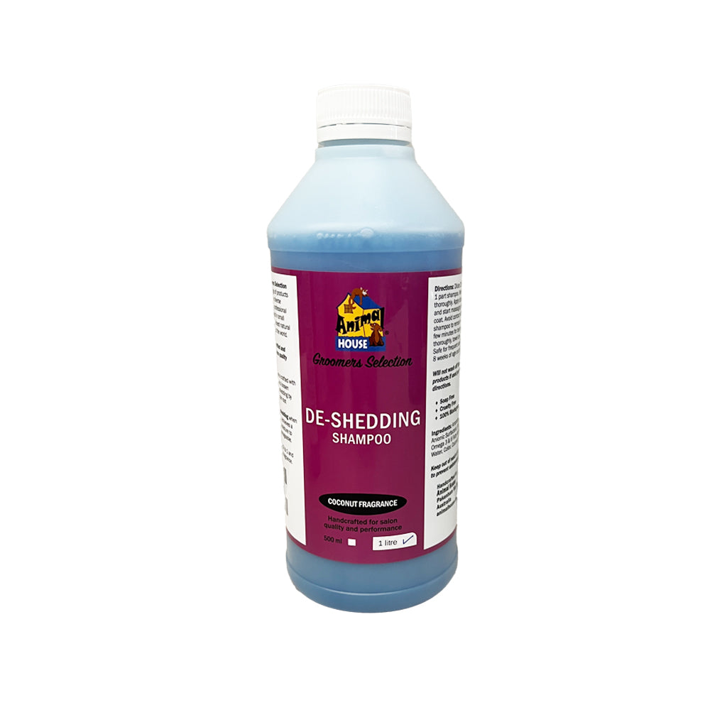 Animal House Groomers Selection De-Shedding Shampoo for Dogs and Cats - Assorted sizes