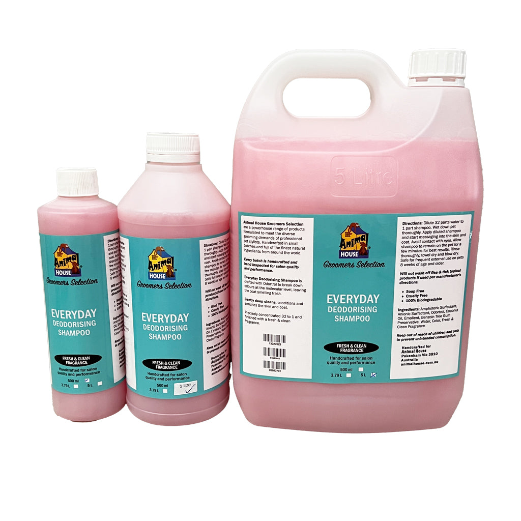 Animal House Groomers Selection Everyday Deodorising Shampoo - Assorted Sizes