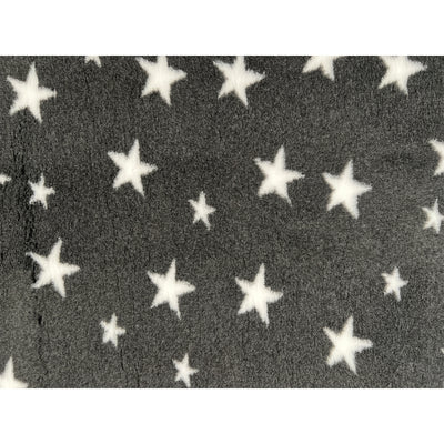 Vet Bed - Rubber Backed - Charcoal White Stars