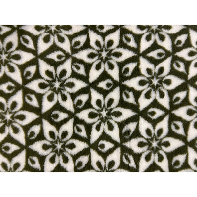 Vet Bed - Rubber Backed - Sage and Cream Floral Stars