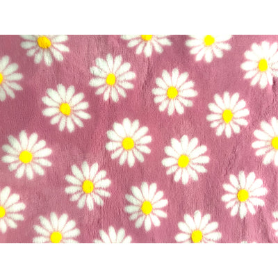 Vet Bed - No Backing - Pink, White and Yellow Daisy