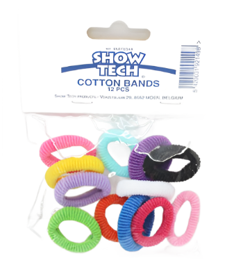 Show Tech Cotton Hair Bands - 12 Pack