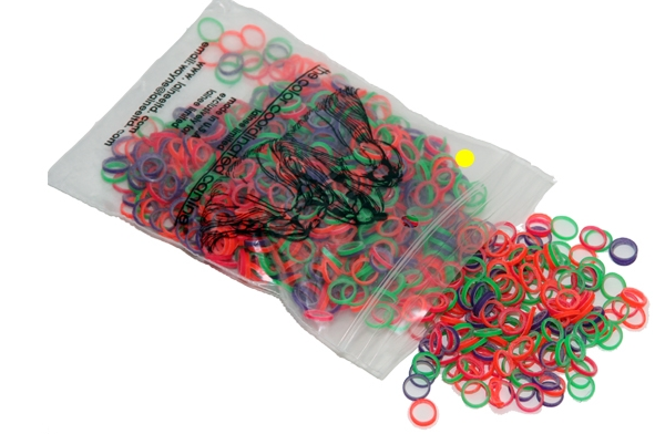 Colour Co-Ordinated 3/8" Latex Bands – Assorted Colours